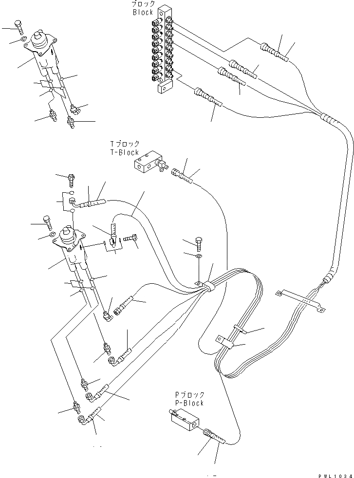 Схема запчастей Komatsu PC200SC-6 - ОСНОВН. КОНСТРУКЦИЯ (РАБОЧАЯ ЛИНИЯ PPC) (КЛАПАН PPCAND ПАТРУБКИ ЛЕВОЙ СТОЙКИ)(№7-) КАБИНА ОПЕРАТОРА И СИСТЕМА УПРАВЛЕНИЯ