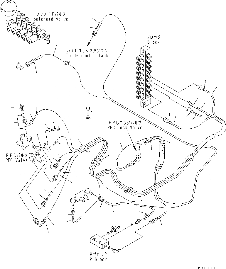 Схема запчастей Komatsu PC200SC-6 - ОСНОВН. КОНСТРУКЦИЯ (РАБОЧАЯ ЛИНИЯ PPC) (ПАТРУБКИ ПРАВОЙ СТОЙКИ)(№7-) КАБИНА ОПЕРАТОРА И СИСТЕМА УПРАВЛЕНИЯ