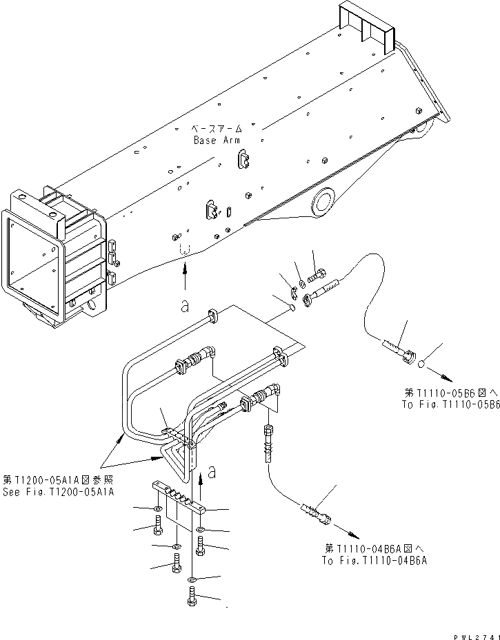 Схема запчастей Komatsu PC200SC-6 - РУКОЯТЬ (TELESCO ТРУБЫ)(№-) РАБОЧЕЕ ОБОРУДОВАНИЕ