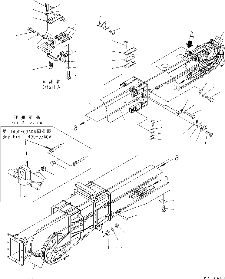 Схема запчастей Komatsu PC200SC-6 - TELESCO РУКОЯТЬ (ПРОВОЛОЧНЫЙ КАНАТ)(№-) РАБОЧЕЕ ОБОРУДОВАНИЕ