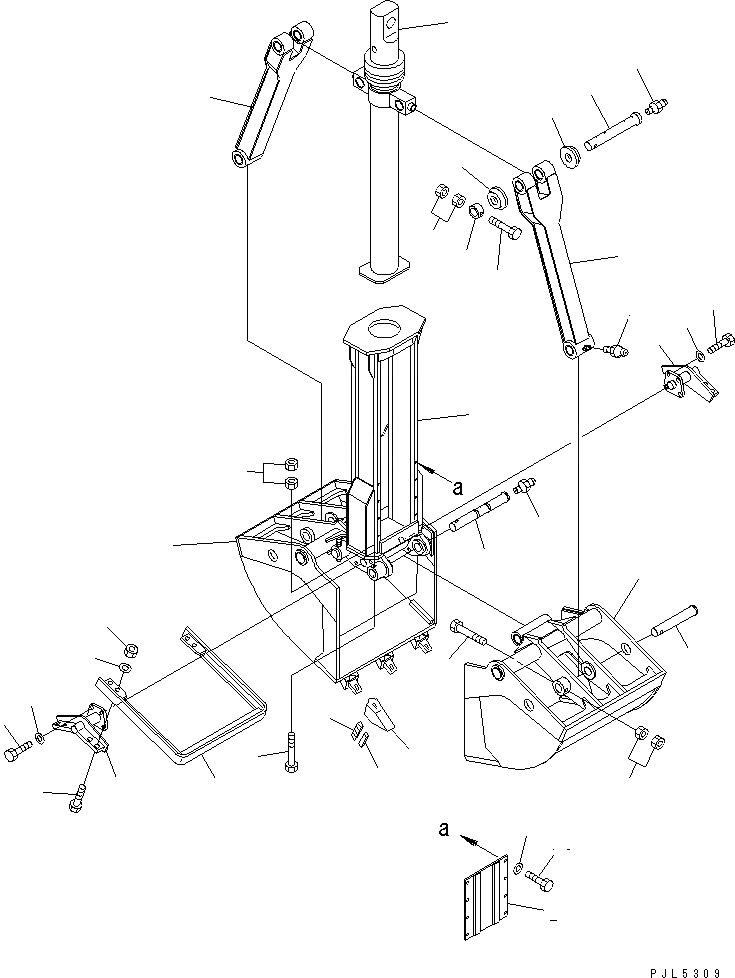 Схема запчастей Komatsu PC200SC-6 - .7M ГРЕЙФЕРН. КОВШ(ВНУТР. ЧАСТИ)(№-) ОСНОВН. КОМПОНЕНТЫ И РЕМКОМПЛЕКТЫ