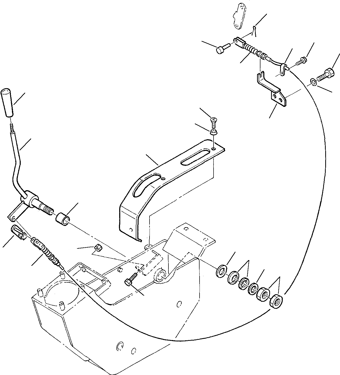 Схема запчастей Komatsu PC20-7 - РЫЧАГ УПРАВЛ-Я ПОДАЧЕЙ ТОПЛИВА СИСТЕМА УПРАВЛЕНИЯ И ОСНОВНАЯ РАМА