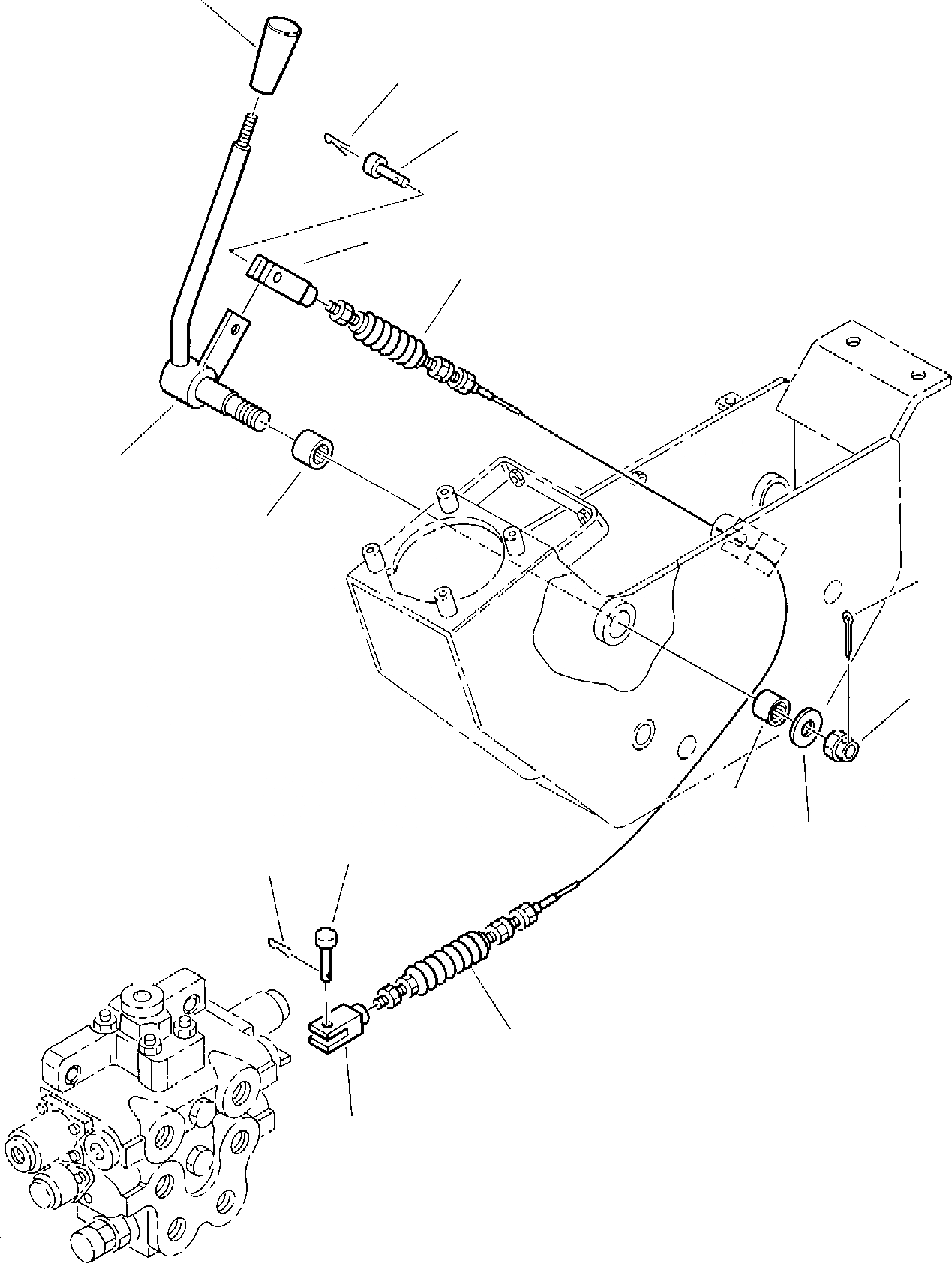 Схема запчастей Komatsu PC20-7 - РЫЧАГ УПРАВЛЕНИЯ ОТВАЛОМ СИСТЕМА УПРАВЛЕНИЯ И ОСНОВНАЯ РАМА