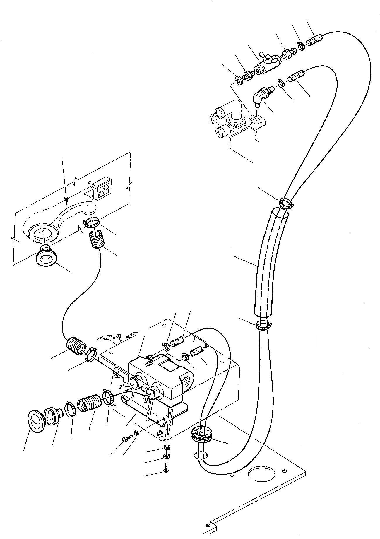Схема запчастей Komatsu PC20-7 - СИСТЕМА ПОДОГРЕВА ЧАСТИ КОРПУСА И КАБИНА