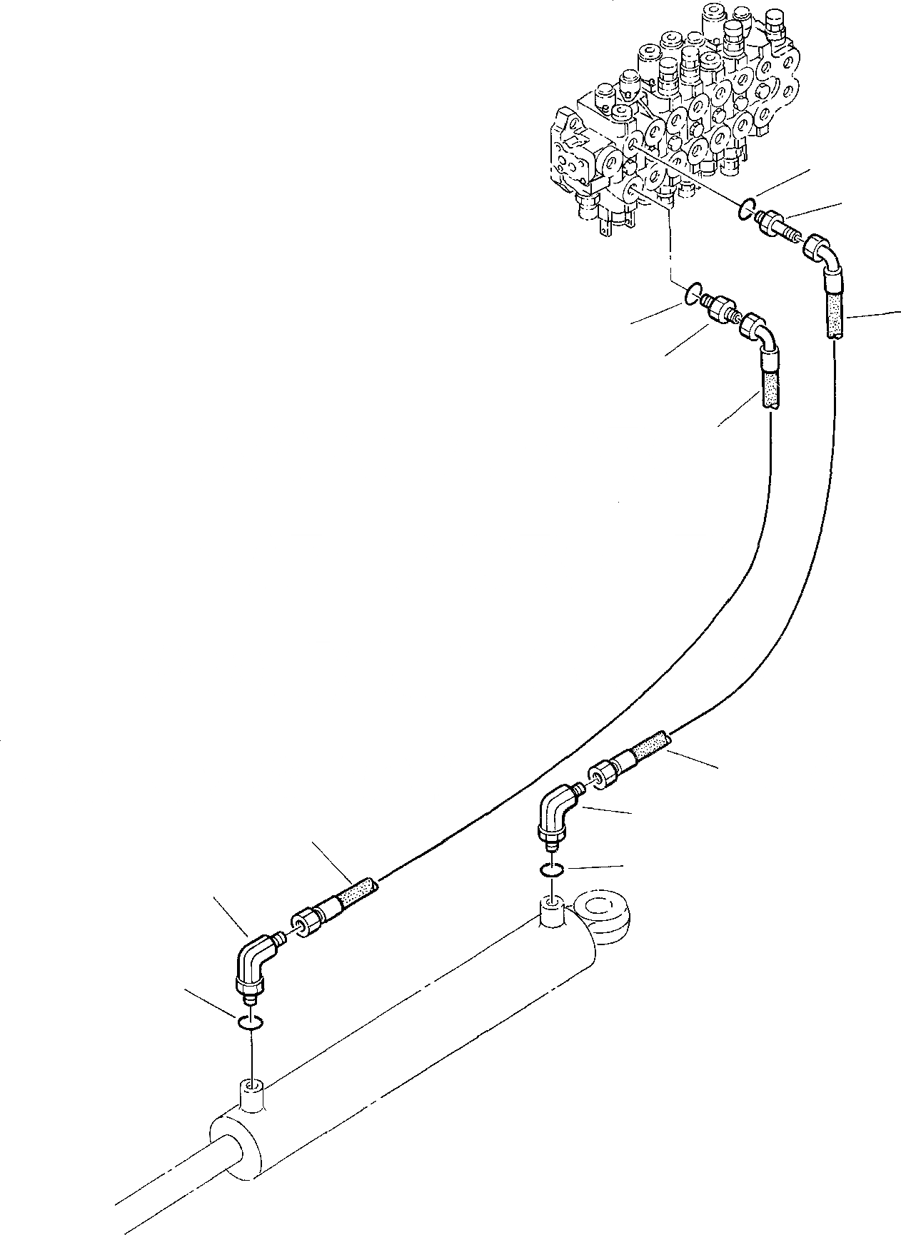 Схема запчастей Komatsu PC20-7 - ГИДРОЛИНИЯ (ПОВОРОТ СТРЕЛЫ) УПРАВЛ-Е РАБОЧИМ ОБОРУДОВАНИЕМ