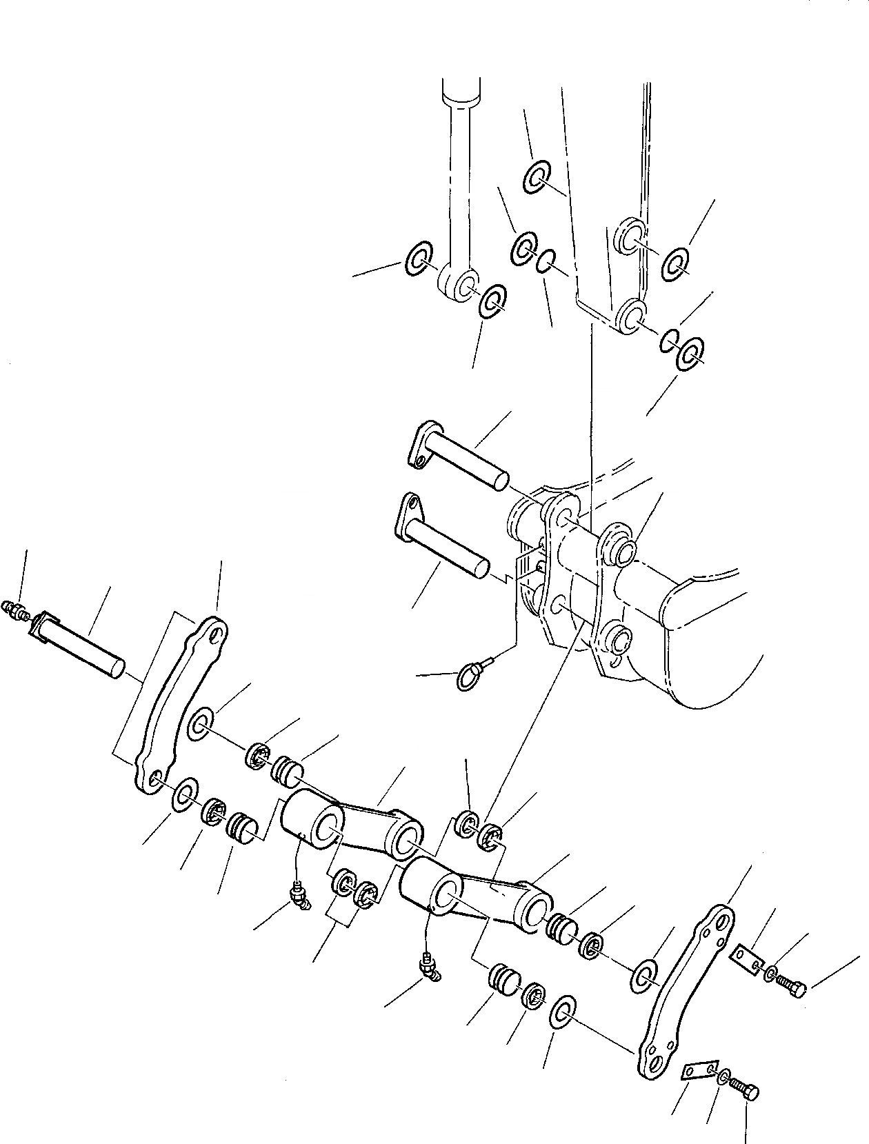 Схема запчастей Komatsu PC20-7 - СОЕДИНЕНИЕ КОВША РАБОЧЕЕ ОБОРУДОВАНИЕ