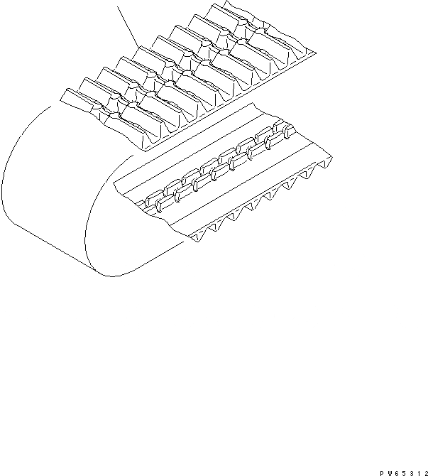Схема запчастей Komatsu PC20MR-1 - ГУСЕНИЦЫ (РЕЗИН. SHOE) (LOTUS RHIZOME СПЕЦ-Я.) ХОДОВАЯ