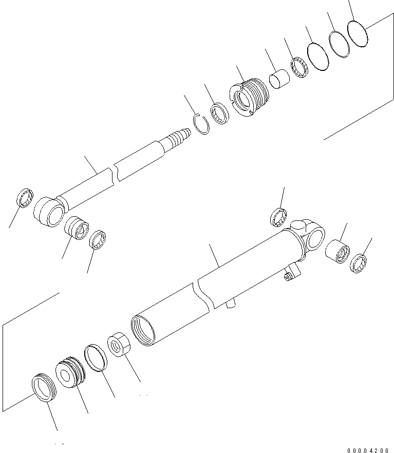 Схема запчастей Komatsu PC20MR-1 - ЦИЛИНДР РУКОЯТИ(ВНУТР. ЧАСТИ) (GEOМАЧТАER СПЕЦ-Я.)(№7-) ОСНОВН. КОМПОНЕНТЫ И РЕМКОМПЛЕКТЫ