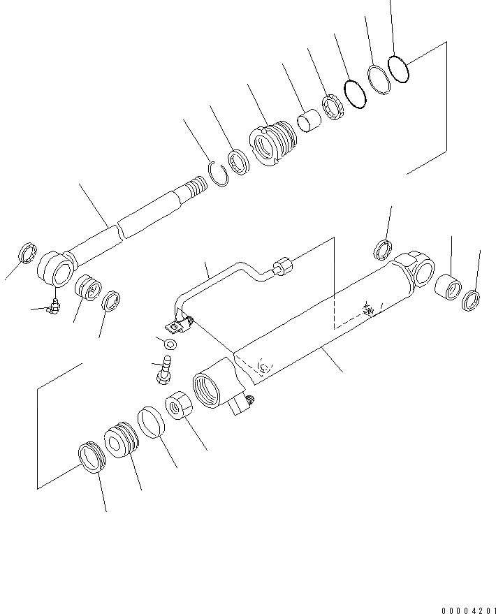 Схема запчастей Komatsu PC20MR-1 - ЦИЛИНДР КОВША (ВНУТР. ЧАСТИ) (GEOМАЧТАER СПЕЦ-Я.)(№7-) ОСНОВН. КОМПОНЕНТЫ И РЕМКОМПЛЕКТЫ