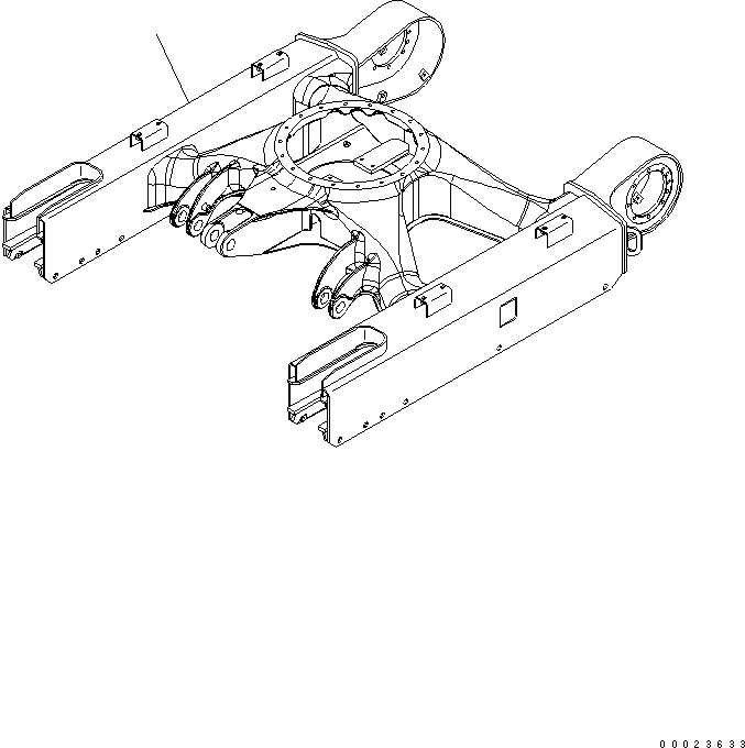 Схема запчастей Komatsu PC20MR-2-A - ГУСЕНИЧНАЯ РАМА ХОДОВАЯ