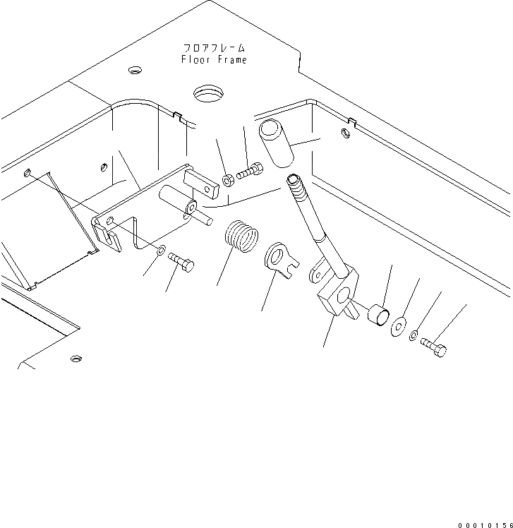 Схема запчастей Komatsu PC20MR-2 - КАБИНА (УПРАВЛ-Е ПОДАЧ. ТОПЛИВА) КАБИНА ОПЕРАТОРА И СИСТЕМА УПРАВЛЕНИЯ