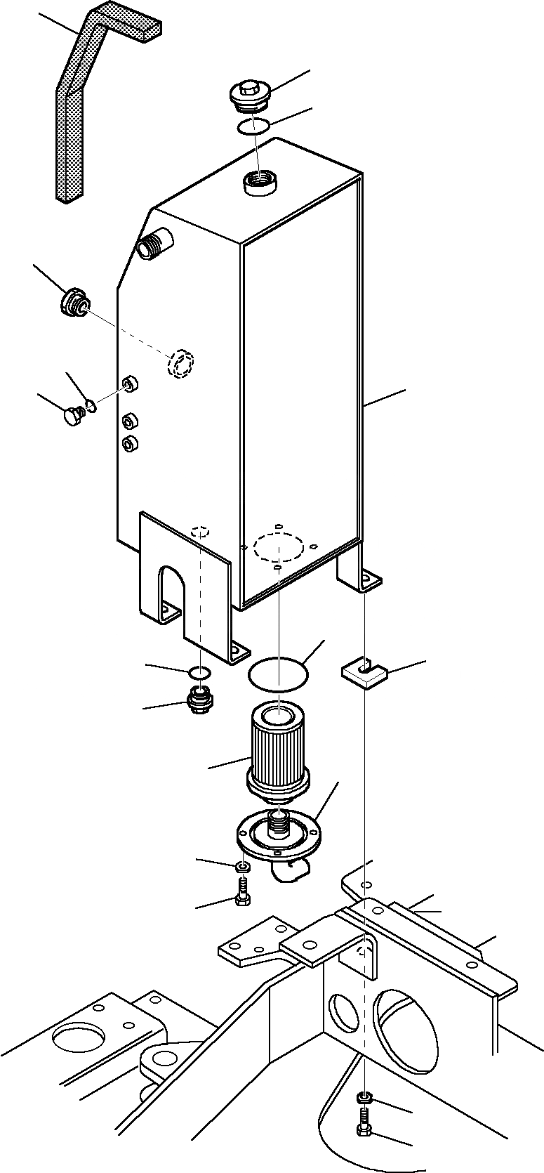 Схема запчастей Komatsu PC20R-8 - ГИДР. БАК. УПРАВЛ-Е РАБОЧИМ ОБОРУДОВАНИЕМ