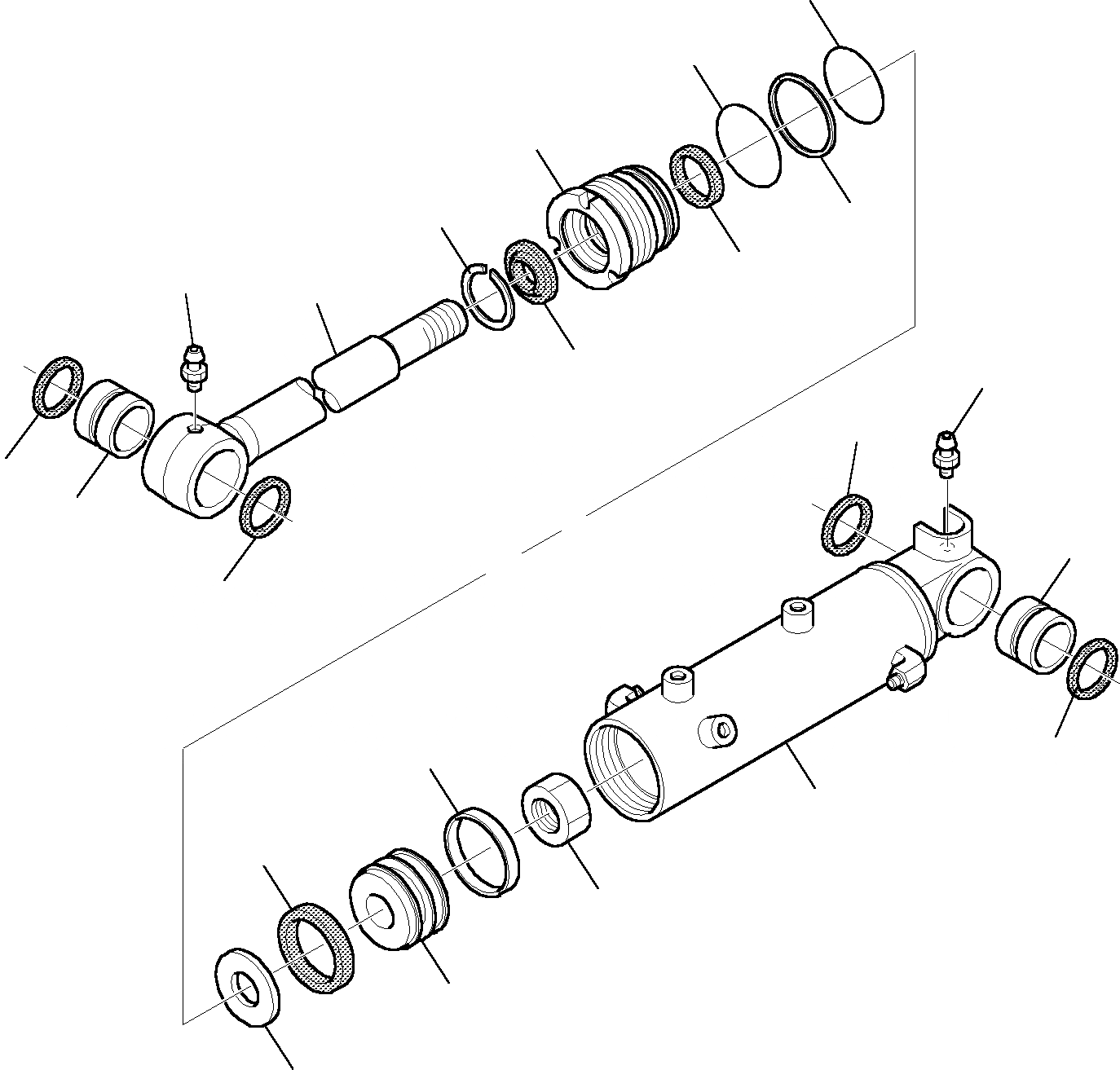 Схема запчастей Komatsu PC20R-8 - ЦИЛИНДР ОТВАЛА РАБОЧЕЕ ОБОРУДОВАНИЕ