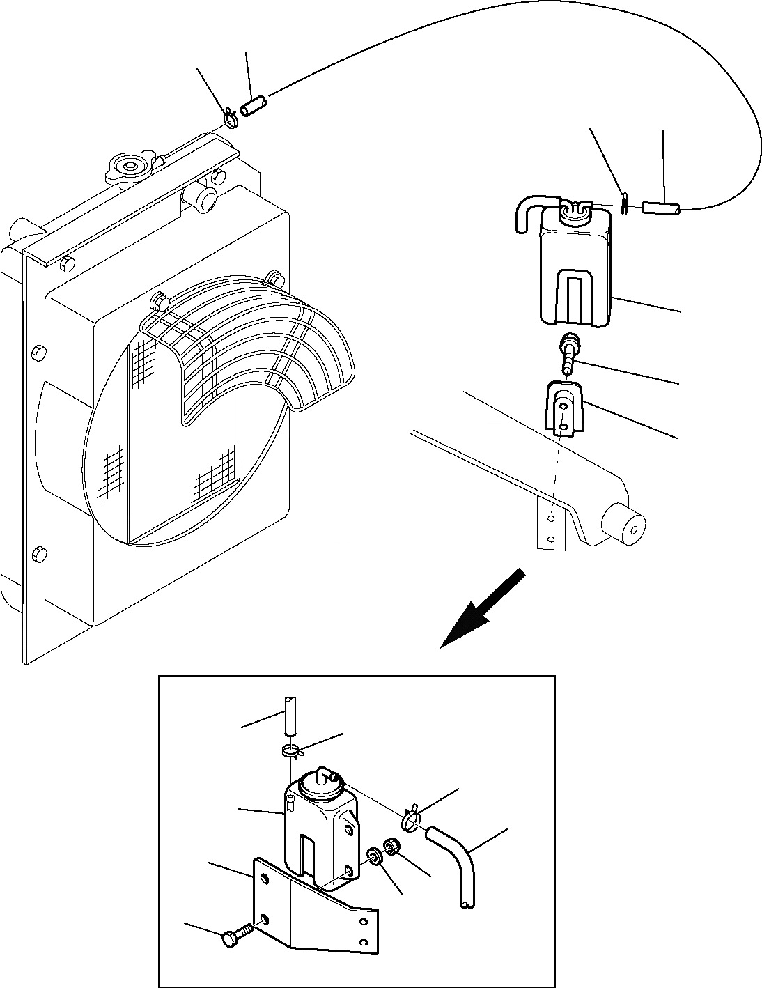 Схема запчастей Komatsu PC20R-8 - РЕЗЕРВН. БАК И ТРУБЫ КОМПОНЕНТЫ ДВИГАТЕЛЯ И ЭЛЕКТРИКА