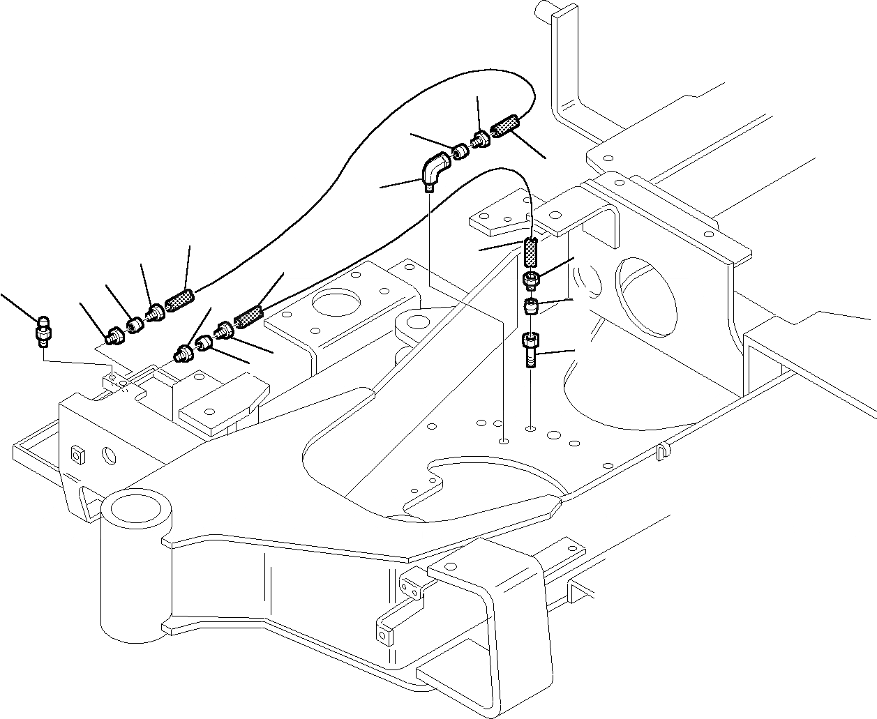 Схема запчастей Komatsu PC20R-8 - СИСТЕМА СМАЗКИ МАСЛ. СИСТЕМА СИСТЕМА УПРАВЛЕНИЯ И ОСНОВНАЯ РАМА