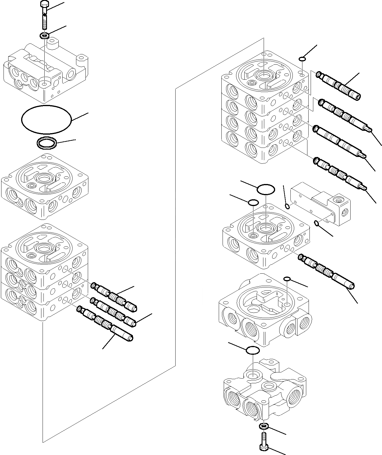 Схема запчастей Komatsu PC20R-8 - УПРАВЛЯЮЩ. КЛАПАН (/) УПРАВЛ-Е РАБОЧИМ ОБОРУДОВАНИЕМ