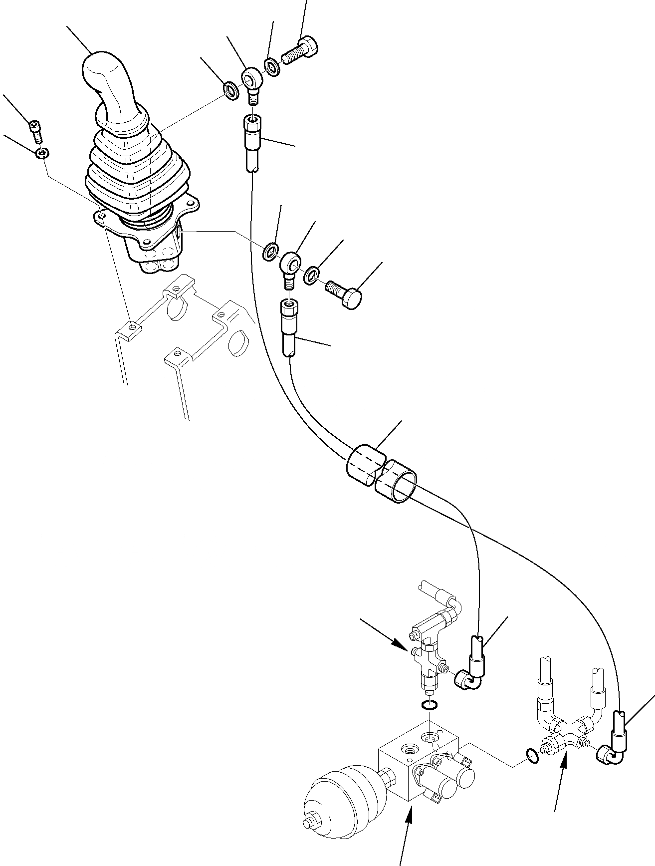 Схема запчастей Komatsu PC20R-8 - ГИДРОЛИНИЯ ЛЕВ. (СЕРВОУПРАВЛ. ЛИНИЯ) УПРАВЛ-Е РАБОЧИМ ОБОРУДОВАНИЕМ