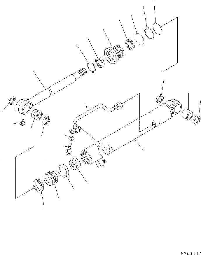 Схема запчастей Komatsu PC20UU-3 - ЦИЛИНДР КОВША (ВНУТР. ЧАСТИ) (MULTI CПОДВЕСН. КРОНШТЕЙН СПЕЦ-Я.) ОСНОВН. КОМПОНЕНТЫ И РЕМКОМПЛЕКТЫ