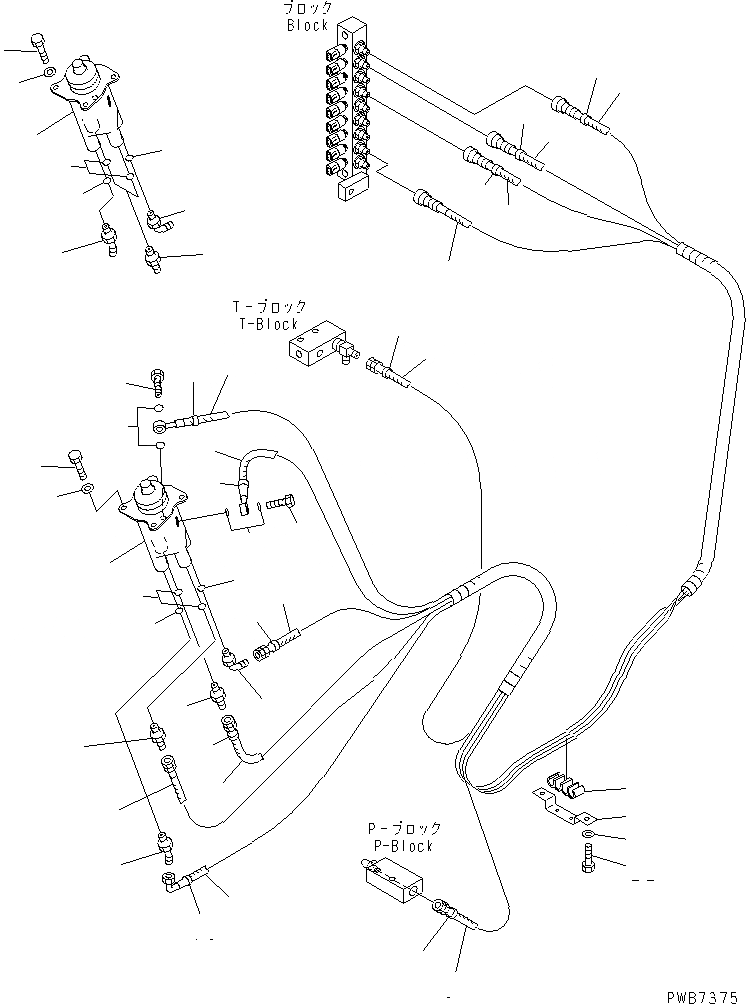 Схема запчастей Komatsu PC210-6D - ОСНОВН. КОНСТРУКЦИЯ (РАБОЧАЯ ЛИНИЯ PPC) (КЛАПАН PPCAND ПАТРУБКИ ЛЕВОЙ СТОЙКИ)(№99-) КАБИНА ОПЕРАТОРА И СИСТЕМА УПРАВЛЕНИЯ
