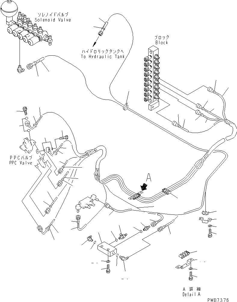 Схема запчастей Komatsu PC210-6D - ОСНОВН. КОНСТРУКЦИЯ (РАБОЧАЯ ЛИНИЯ PPC) (RIGTH СТОЙКА ШЛАНГИ)(№99-) КАБИНА ОПЕРАТОРА И СИСТЕМА УПРАВЛЕНИЯ