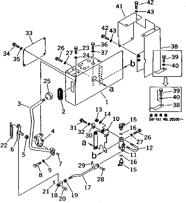 Схема запчастей Komatsu PC210-6G - ЛЕВ. СТОЙКА (СТОЙКА И ЗАДН. КРЫШКА) (РАДИО УПРАВЛ-Е СПЕЦ-Я.)(№-979) КАБИНА ОПЕРАТОРА И СИСТЕМА УПРАВЛЕНИЯ