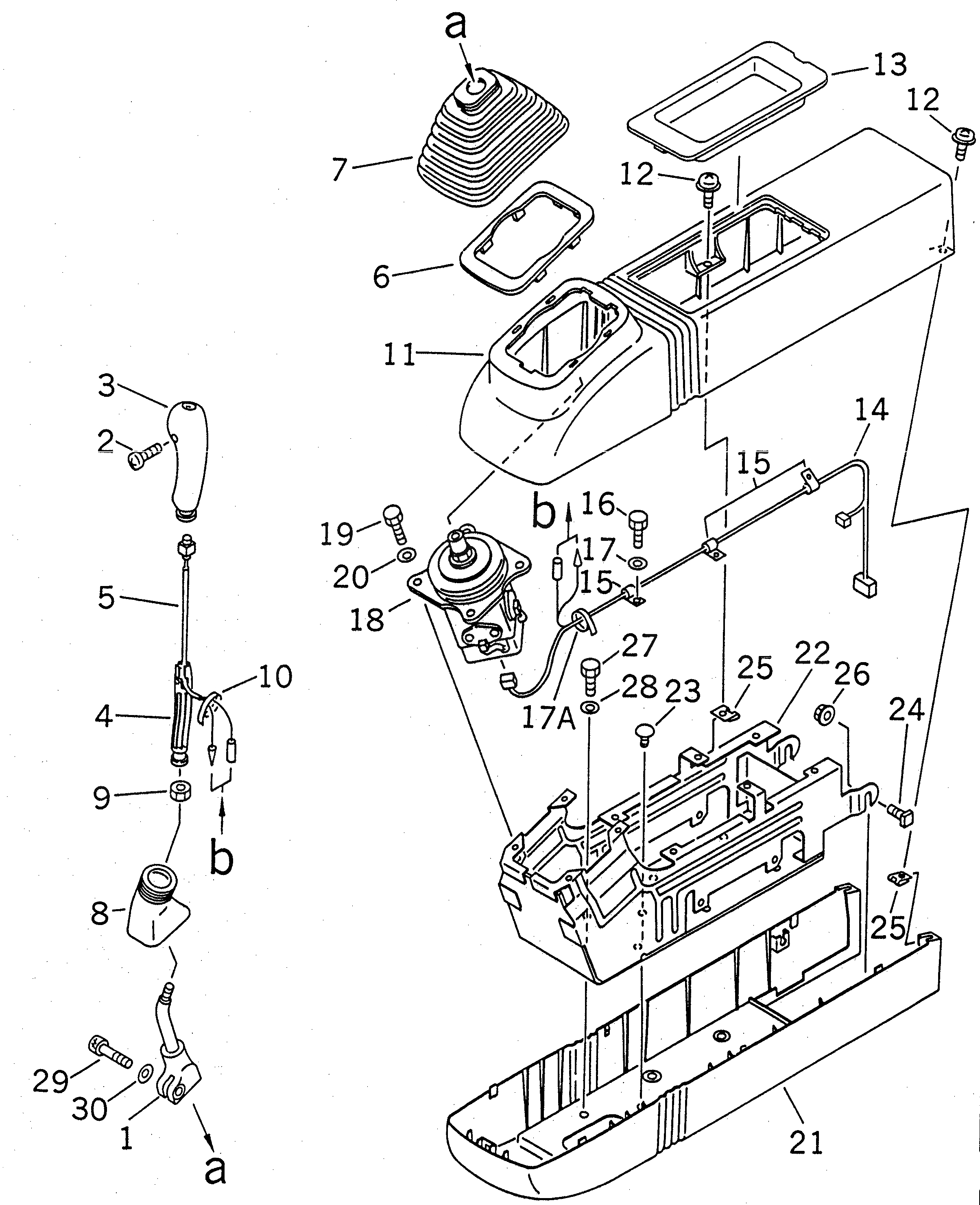Схема запчастей Komatsu PC210-6G - ПРАВ. СТОЙКА (РЫЧАГ И COVER) (РАБОЧ. РЫЧАГ С КЛАПАН EPC)(№-979) КАБИНА ОПЕРАТОРА И СИСТЕМА УПРАВЛЕНИЯ