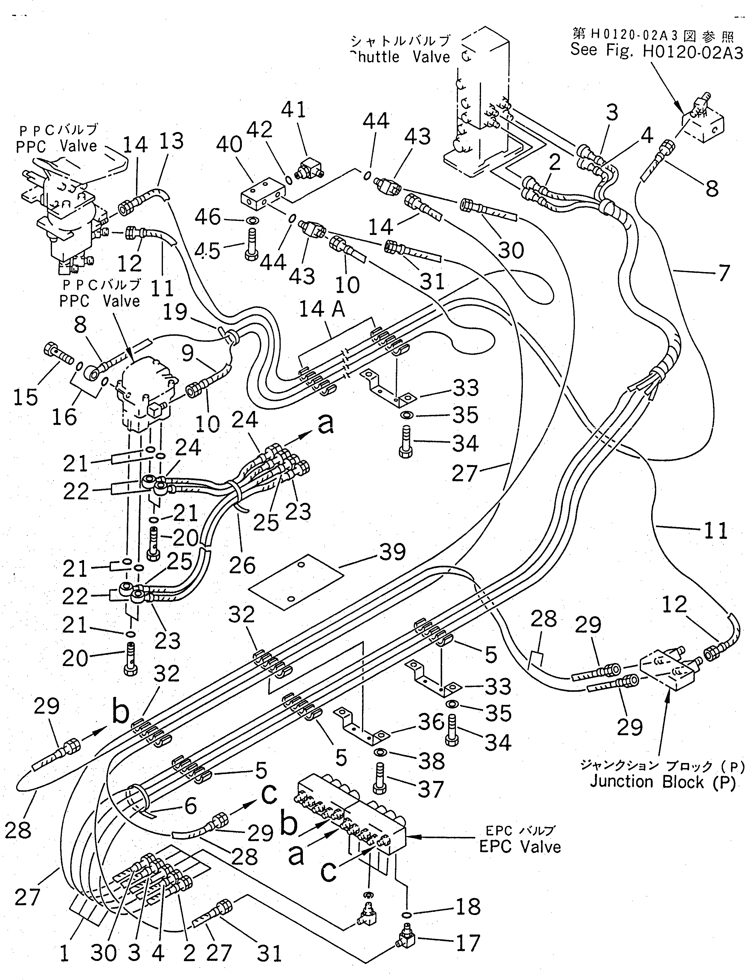 Схема запчастей Komatsu PC210-6G - PPC ЛИНИЯ ХОДА (С ДОПОЛН. ГИДРОЛИНИЕЙ) ( АКТУАТОР)      (РАДИО УПРАВЛ-Е СПЕЦ-Я.)(№-99) КАБИНА ОПЕРАТОРА И СИСТЕМА УПРАВЛЕНИЯ