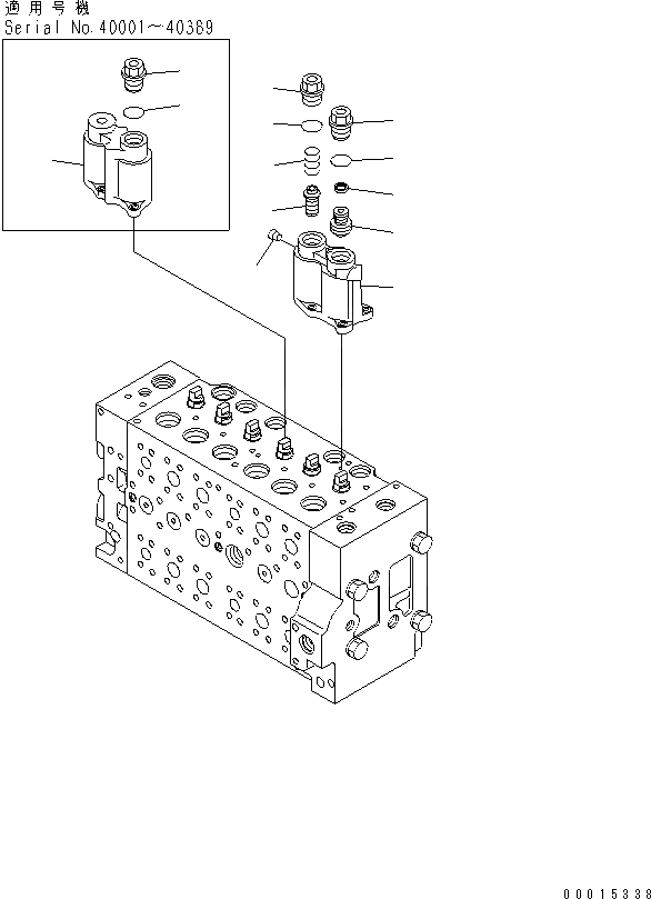 Схема запчастей Komatsu PC210-7-CA - ОСНОВН. КЛАПАН (/) ОСНОВН. КОМПОНЕНТЫ И РЕМКОМПЛЕКТЫ