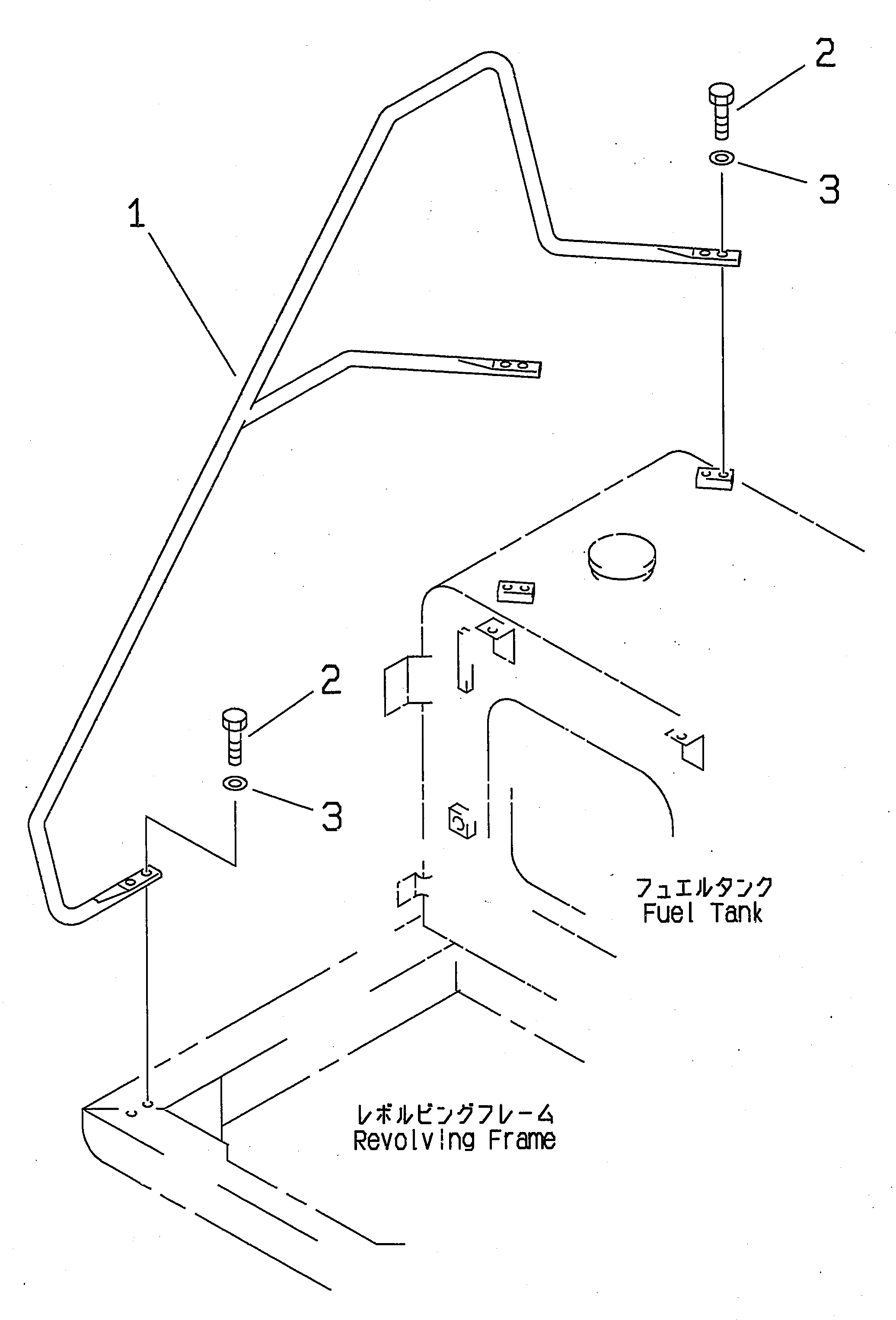 Схема запчастей Komatsu PC210-6 - HANDRAIL ЧАСТИ КОРПУСА