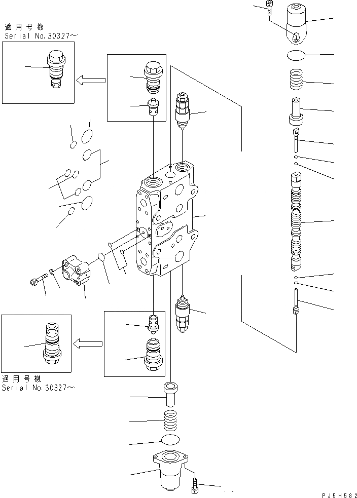 Схема запчастей Komatsu PC210-6 - ОСНОВН. КЛАПАН (-АКТУАТОР) (/)(№-99) ОСНОВН. КОМПОНЕНТЫ И РЕМКОМПЛЕКТЫ