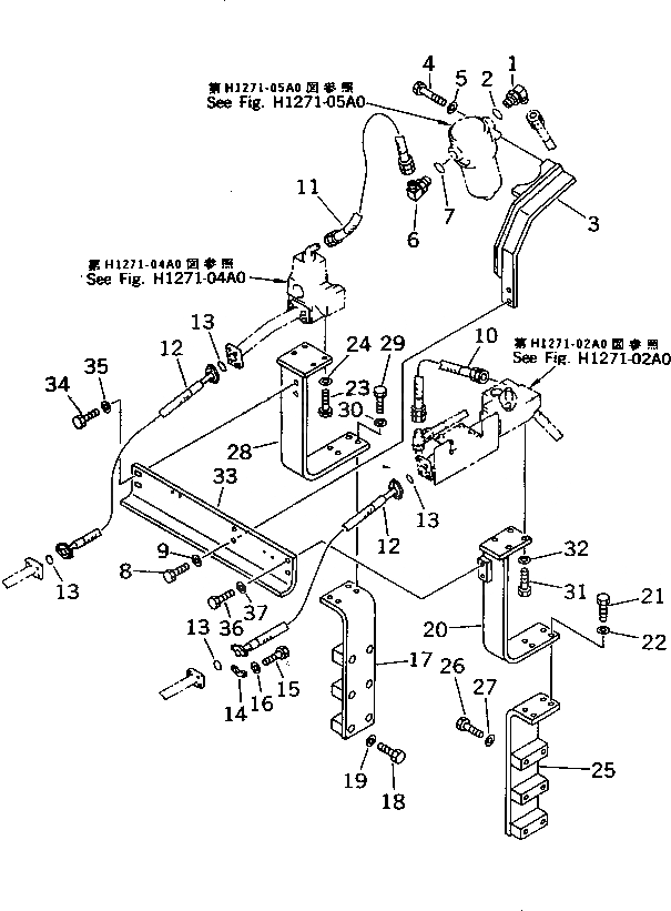 Схема запчастей Komatsu PC210-6 - НАВЕСНОЕ ОБОРУД-Е ( АКТУАТОР) (ВОЗВРАТ. ЛИНИЯ)(№-9) ГИДРАВЛИКА