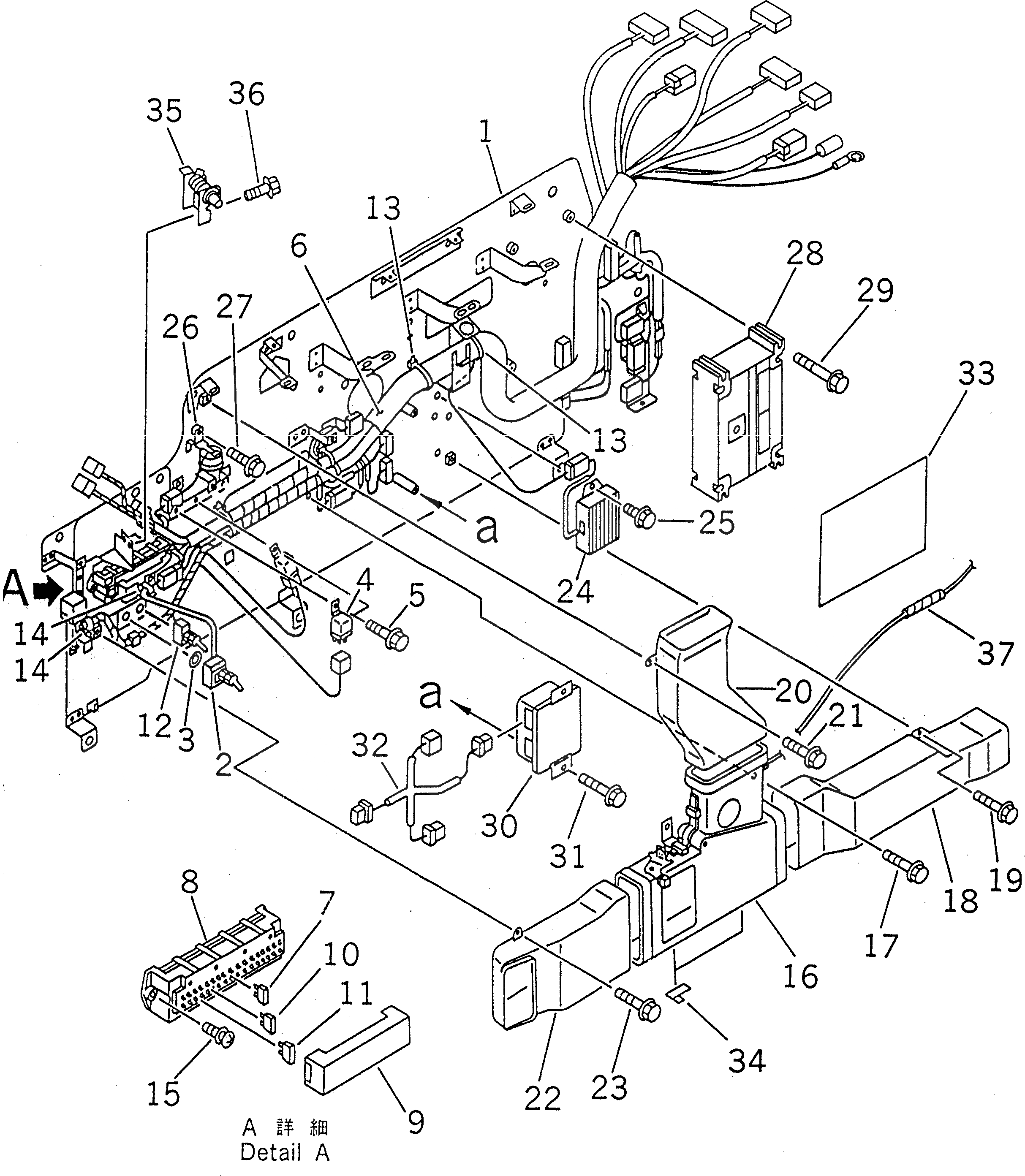 Схема запчастей Komatsu PC210-6 - КАБИНА (С POWER СДВИГ. ВВЕРХ ОКНА) (ОСНОВ.)        (РЫЧАГ С КЛАПАНОМ PPC)(№9-) КАБИНА ОПЕРАТОРА И СИСТЕМА УПРАВЛЕНИЯ