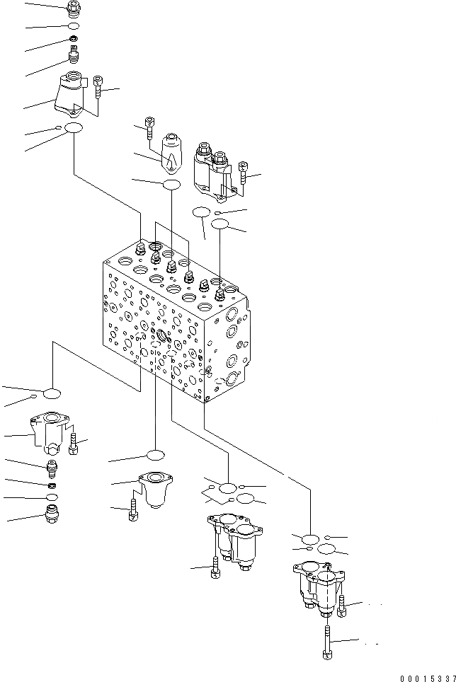 Схема запчастей Komatsu PC210-7-CG - ОСНОВН. КЛАПАН (-АКТУАТОР) (/) ОСНОВН. КОМПОНЕНТЫ И РЕМКОМПЛЕКТЫ