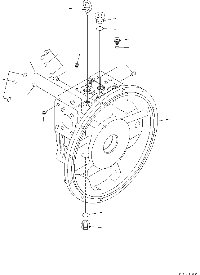 Схема запчастей Komatsu PC210-7K - ОСНОВН. НАСОС (/) ОСНОВН. КОМПОНЕНТЫ И РЕМКОМПЛЕКТЫ