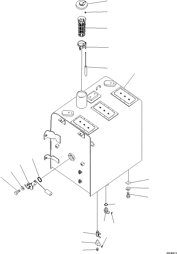 Схема запчастей Komatsu PC210-8K - ТОПЛИВН. БАК. (№K-K9) D ТОПЛИВН. БАК. AND КОМПОНЕНТЫ
