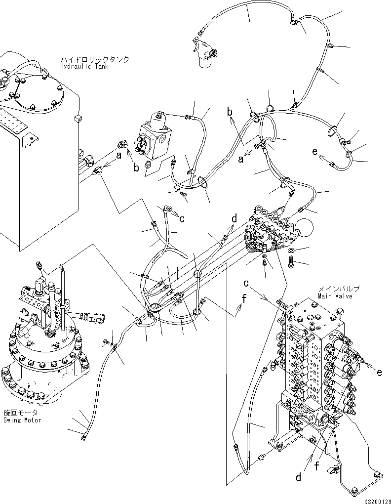Схема запчастей Komatsu PC210-8K - СОЛЕНОИДНЫЙ КЛАПАН (ПАТРУБКИ И КОРПУС) ( НАВЕСН. ОБОРУД) H ГИДРАВЛИКА