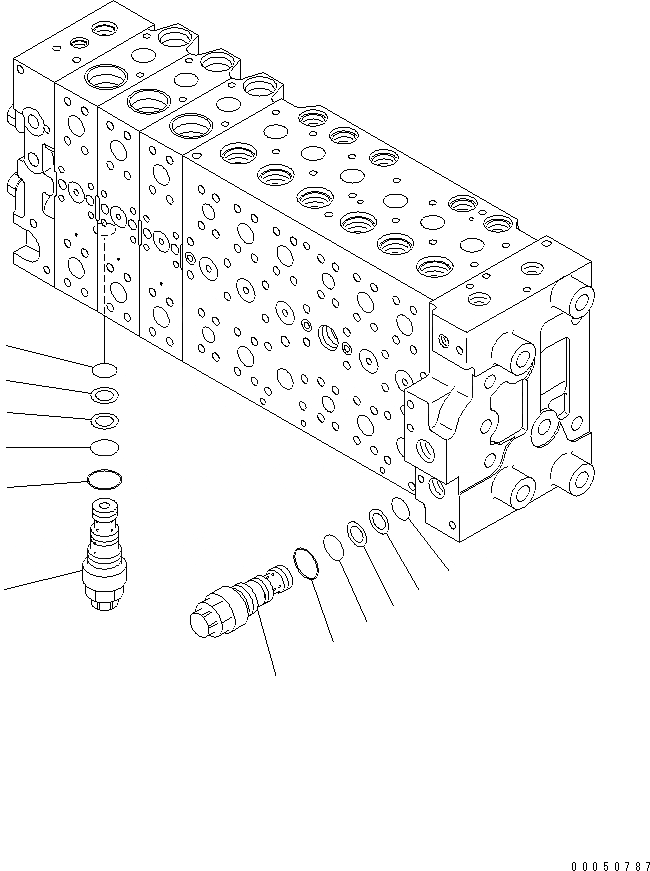 Схема запчастей Komatsu PC210-8K - ОСНОВН. КЛАПАН (-АКТУАТОР) (8/) (ДЛЯ 2-СЕКЦИОНН. СТРЕЛЫ) Y ОСНОВН. КОМПОНЕНТЫ И РЕМКОМПЛЕКТЫ