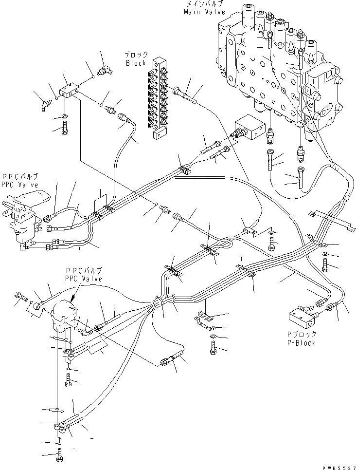 Схема запчастей Komatsu PC210LC-6G - ОСНОВН. КОНСТРУКЦИЯ (PPC ЛИНИЯ ХОДА) (EPC) ( АКТУАТОР)(№98-9) КАБИНА ОПЕРАТОРА И СИСТЕМА УПРАВЛЕНИЯ