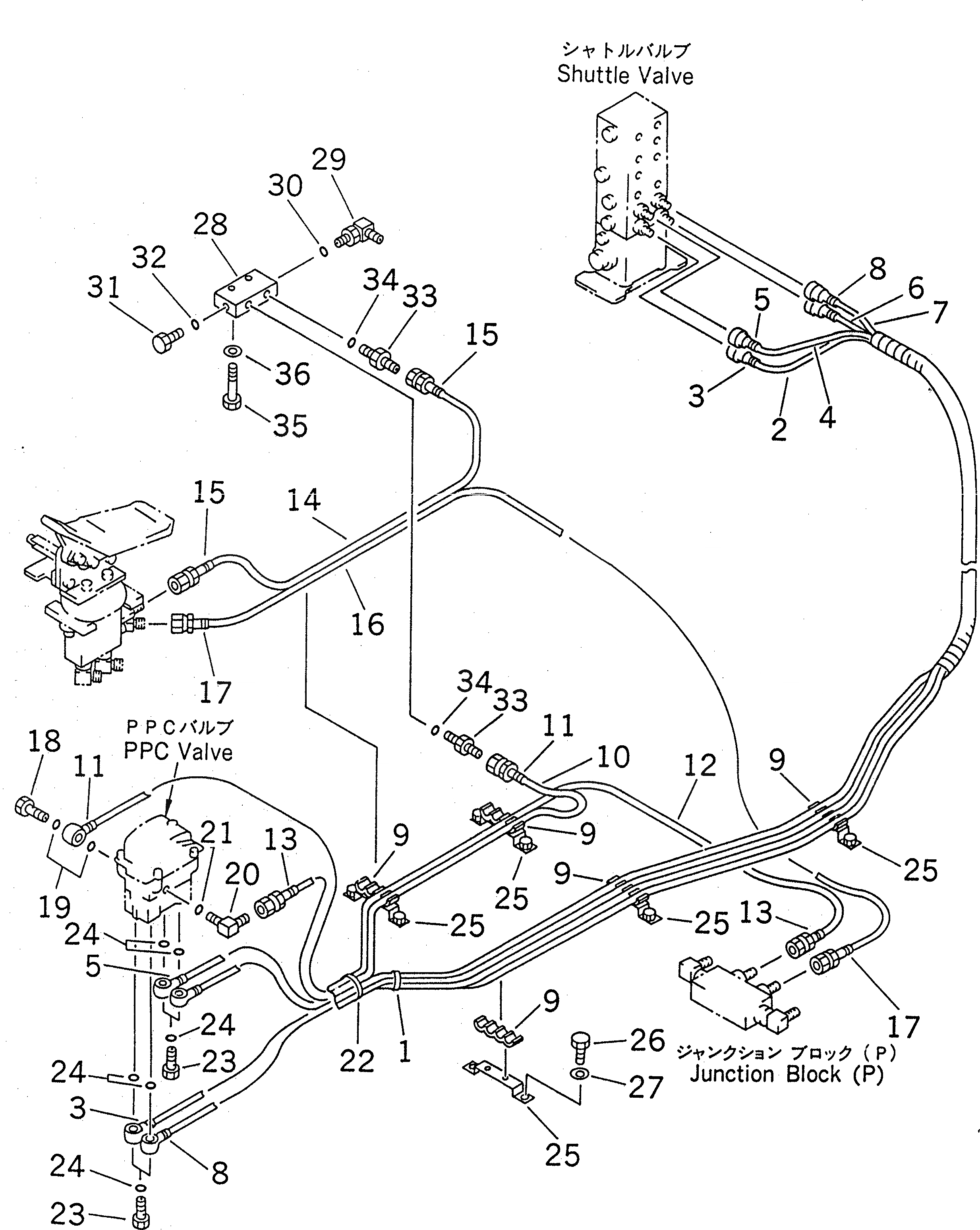 Схема запчастей Komatsu PC210LC-6G - PPC ЛИНИЯ ХОДА (EPC) (С ДОПОЛН. ГИДРОЛИНИЕЙ) ( АКТУАТОР)(№-99) КАБИНА ОПЕРАТОРА И СИСТЕМА УПРАВЛЕНИЯ