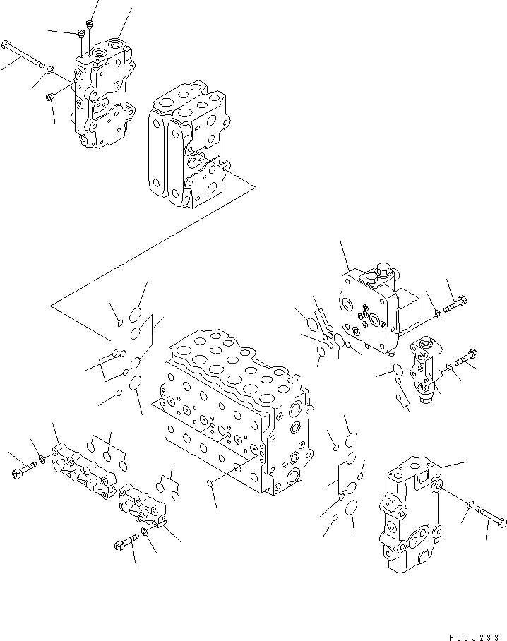 Схема запчастей Komatsu PC210LC-6G - ОСНОВН. КЛАПАН (-АКТУАТОР) (/)(№-99) ОСНОВН. КОМПОНЕНТЫ И РЕМКОМПЛЕКТЫ