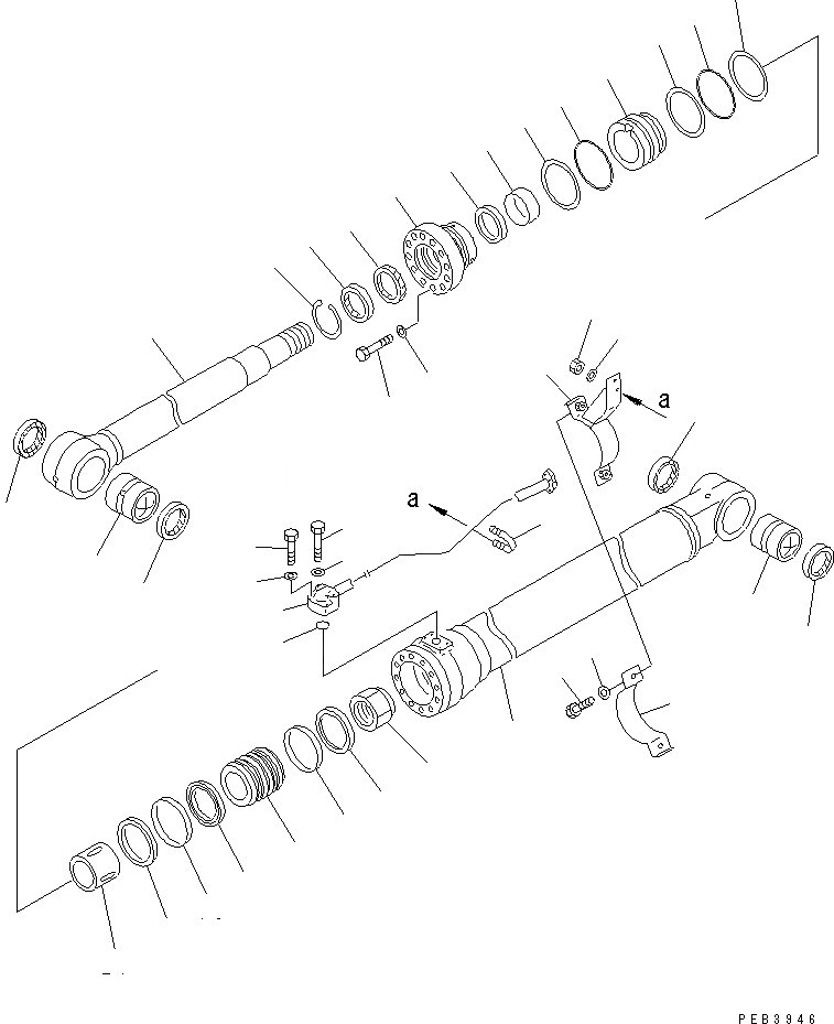 Схема запчастей Komatsu PC210LC-6K - 1-Я СТРЕЛА ЦИЛИНДР (2-СЕКЦИОНН. СТРЕЛА) РАБОЧЕЕ ОБОРУДОВАНИЕ