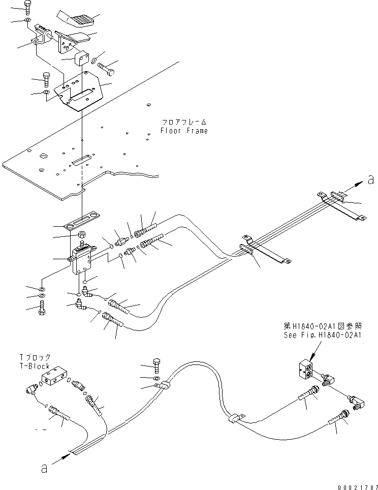 Схема запчастей Komatsu PC210LC-7K - ОСНОВН. КОНСТРУКЦИЯ (УПОР ДЛЯ НОГ) (ПРАВ.) ( АКТУАТОР) (HCU)(№K77-) КАБИНА ОПЕРАТОРА И СИСТЕМА УПРАВЛЕНИЯ