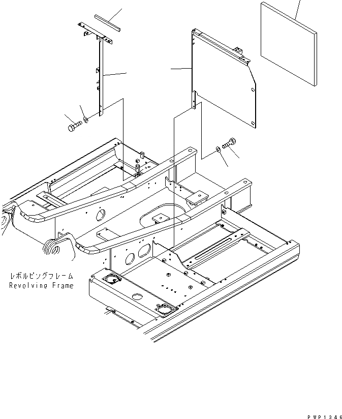 Схема запчастей Komatsu PC210LC-7K - РАМА (КАБИНА)(№K-K7) ЧАСТИ КОРПУСА