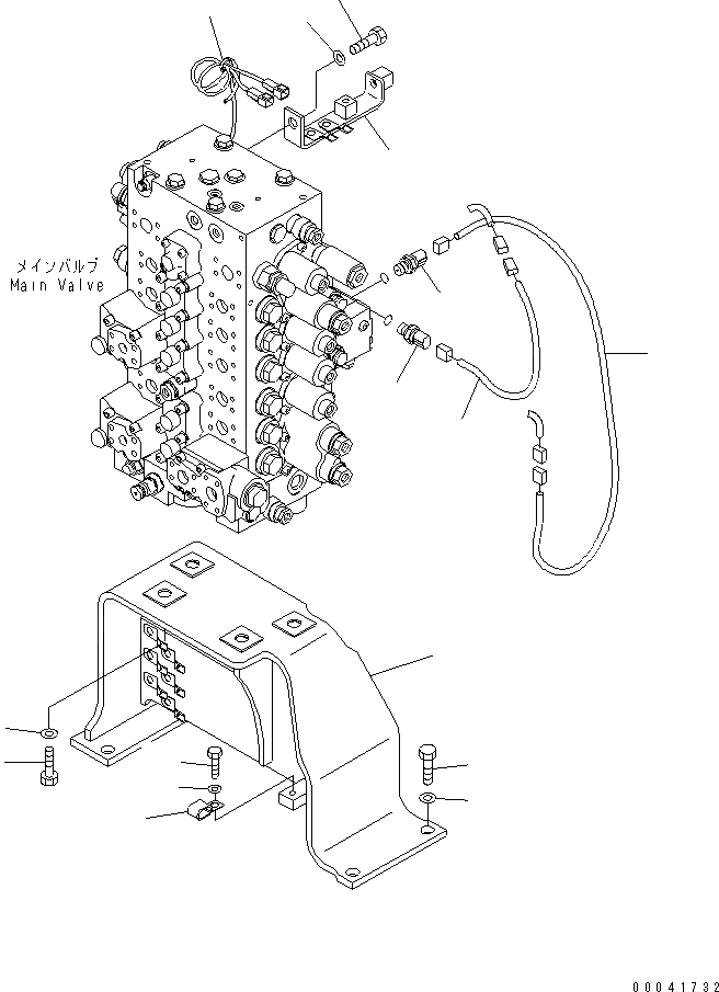 Схема запчастей Komatsu PC210LC-8K - ОСНОВН. КЛАПАН (КОРПУС КЛАПАНА) (8 СЕКЦ.) H ГИДРАВЛИКА