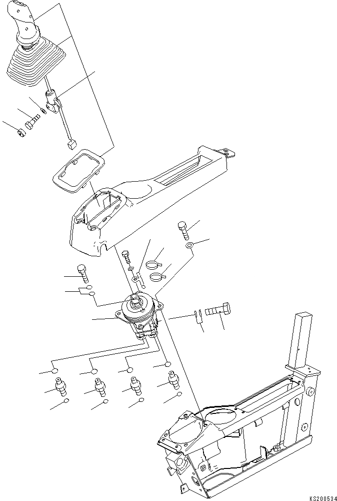 Схема запчастей Komatsu PC210LC-8K - ОСНОВН. КОНСТРУКЦИЯ (РЫЧАГ И КЛАПАН) (ЛЕВ.) K OPERATORґS ОБСТАНОВКА И СИСТЕМА УПРАВЛЕНИЯ