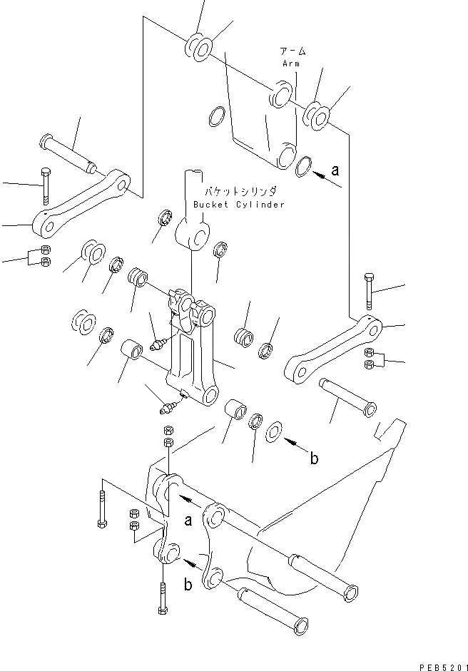 Схема запчастей Komatsu PC210LC-6 - РУКОЯТЬ (СОЕДИНЕНИЕ КОВША) (СПЕЦ-Я ДЛЯ РАЗРУШ. ЗДАНИЙ) (ДЛЯ HITACHI НАВЕСН. ОБОРУД) РАБОЧЕЕ ОБОРУДОВАНИЕ