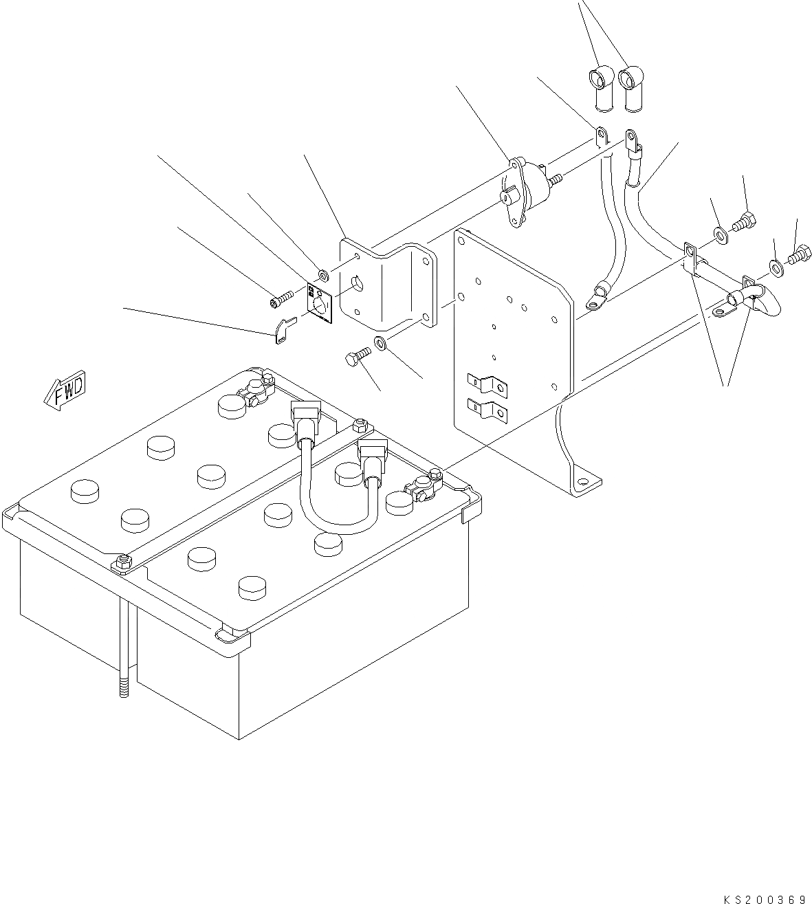 Схема запчастей Komatsu PC210NLC-8K - АККУМУЛЯТОР ISOLATION ПЕРЕКЛЮЧАТЕЛЬ E ЭЛЕКТРИКА
