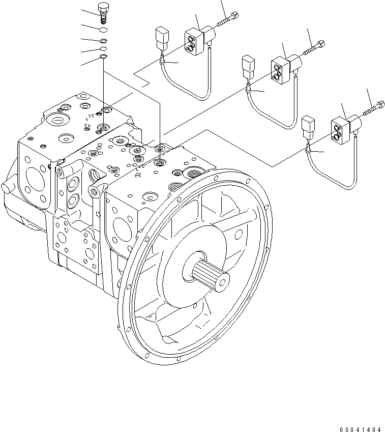 Схема запчастей Komatsu PC210NLC-8K - ОСНОВН. НАСОС (/) Y ОСНОВН. КОМПОНЕНТЫ И РЕМКОМПЛЕКТЫ