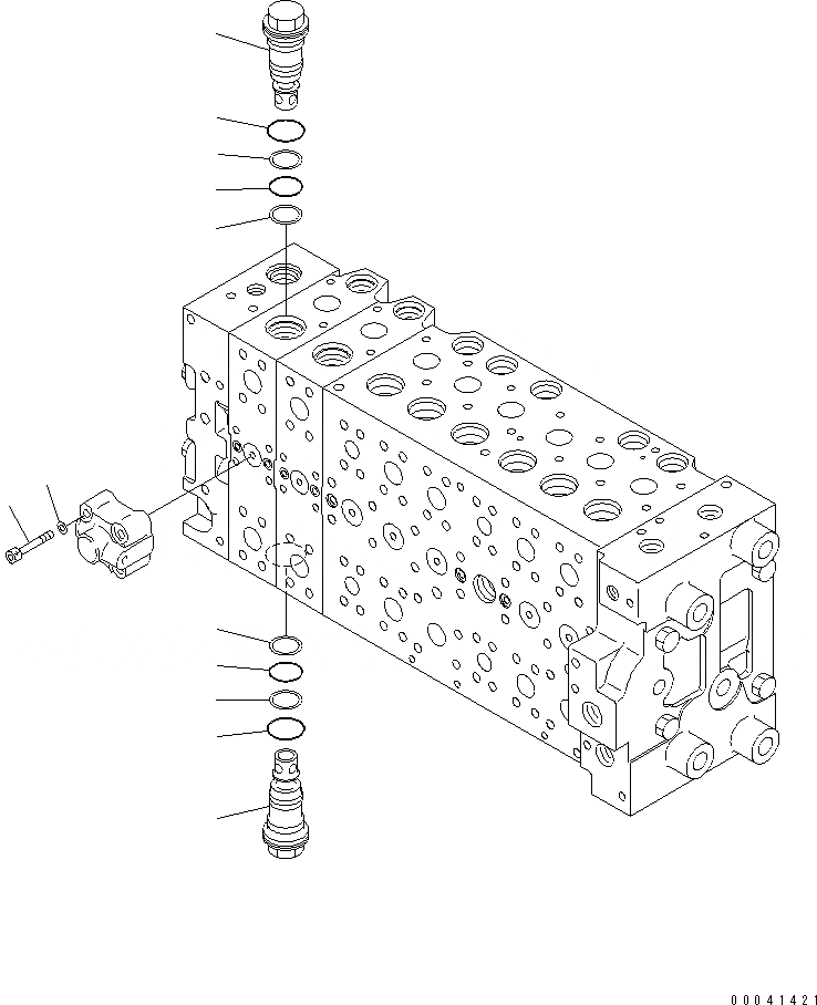 Схема запчастей Komatsu PC210NLC-8K - ОСНОВН. КЛАПАН (-АКТУАТОР) (/) Y ОСНОВН. КОМПОНЕНТЫ И РЕМКОМПЛЕКТЫ