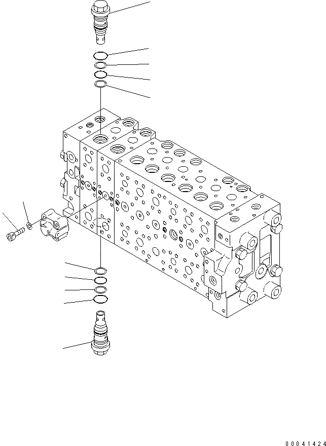 Схема запчастей Komatsu PC210NLC-8K - ОСНОВН. КЛАПАН (-АКТУАТОР) (/) Y ОСНОВН. КОМПОНЕНТЫ И РЕМКОМПЛЕКТЫ